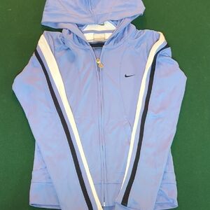 Vintage Nike Blue (Periwinkle) Zip-Up Hooded Jacket